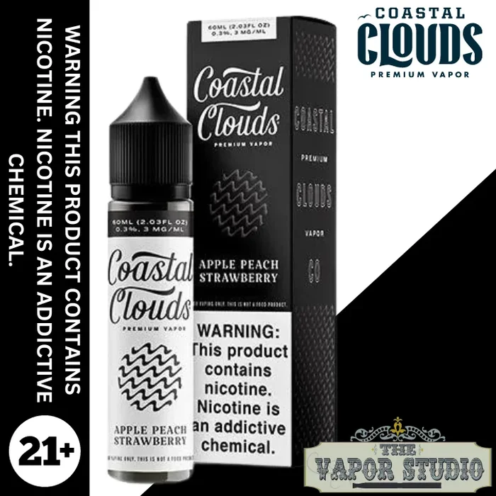Apple Peach Strawberry by Coastal Clouds E-Liquid 60ML