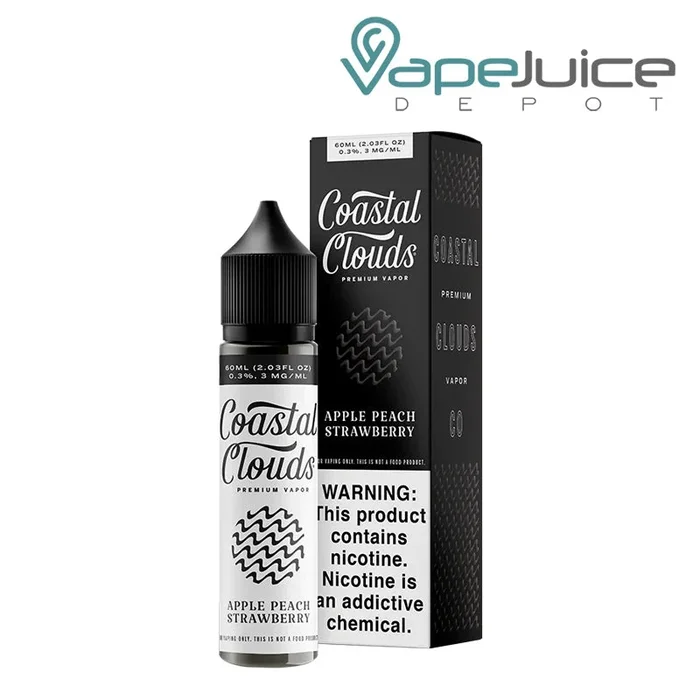 Apple Peach Strawberry Coastal Clouds eLiquid 60ml