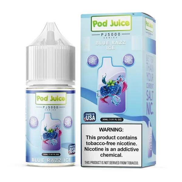 BLUE RAZZ ICE – POD JUICE PJ5000 – 30ML