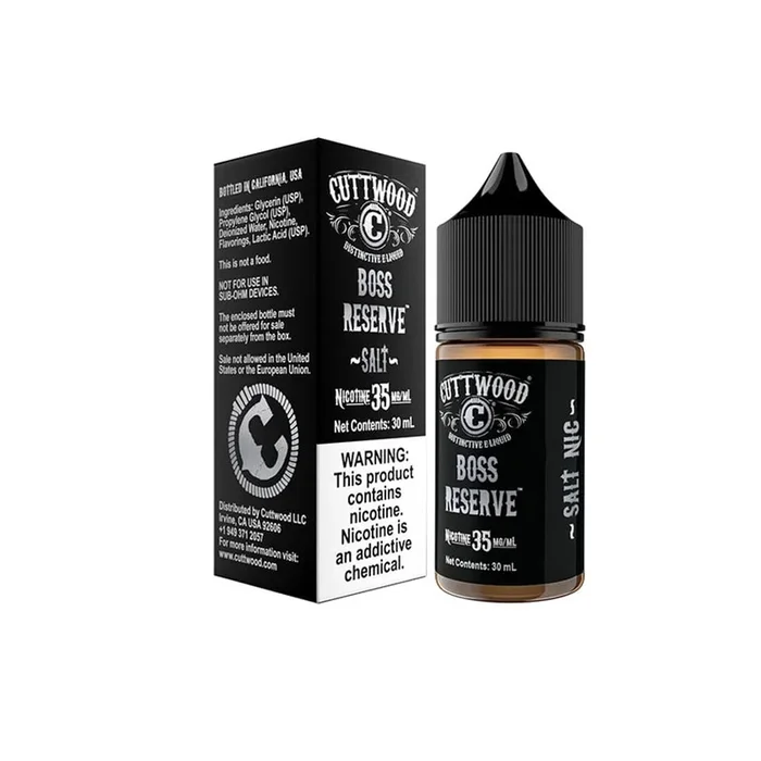 Boss Reserve – Cuttwood Vapors Salt Nic -30ml