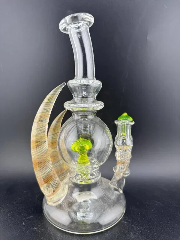 Brando Glass Blooper – Uv Mushroom w/ Dual Fumed Horns 10mm 90°