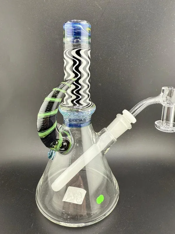 Brando Glass UV Line Worked Mini Tube 10mm 45°