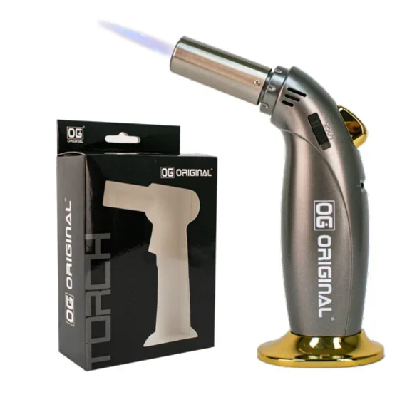 Briquet torche au butane à flamme unique OG Original 6″