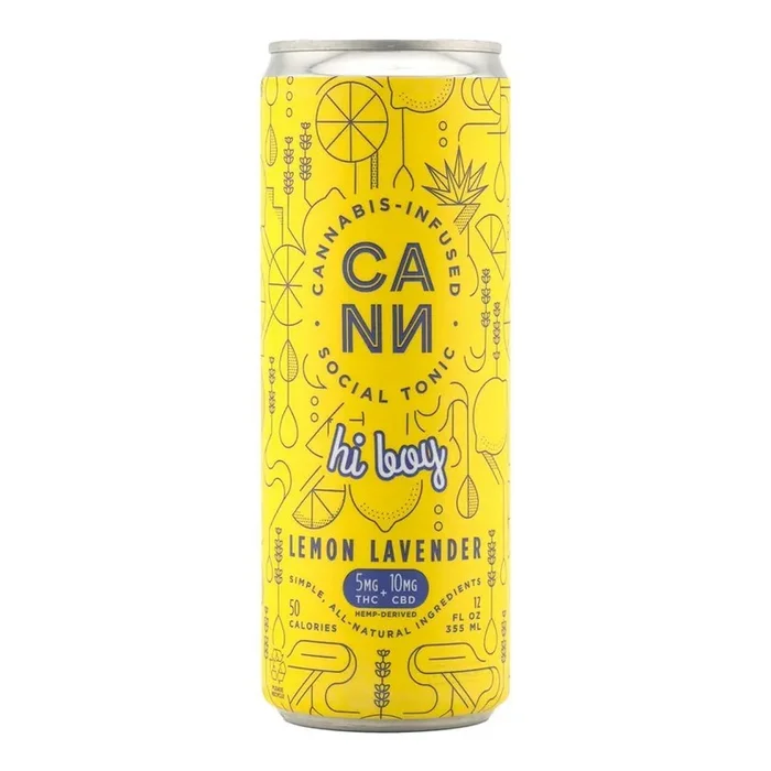 Cann Delta 9 / CBD Infused Seltzer – 12oz – Lemon Lavender Flavor