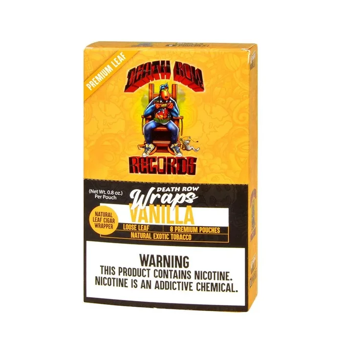 Death Row Premium Loose Leaf Tobacco Wraps 6 Ct