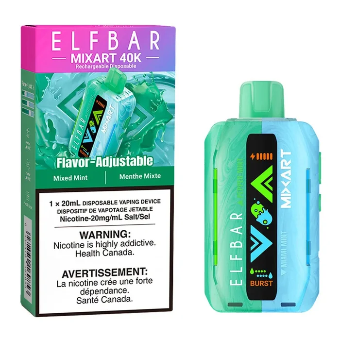 Elf Bar MixArt 40K Disposable Vape Device – Mixed Mint 20ml