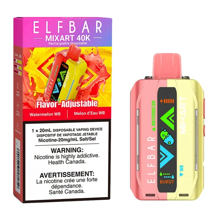Elf Bar MixArt 40K Disposable Vape Device – Watermelon WB 20ml