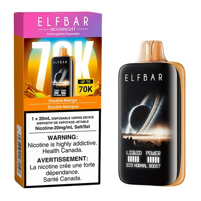 Elf Bar MoonNight 70K Disposable Vape Device – Double Mango 20ml