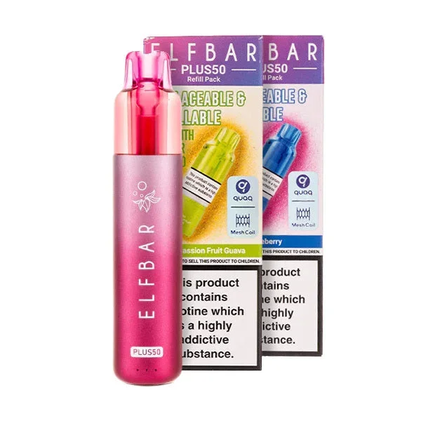 Elf Bar Plus 50 Prefilled Pod Kit Bundle
