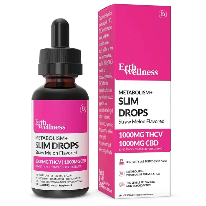 Erth Wellness Metabolism+ SLIM DROPS – Strawmelon