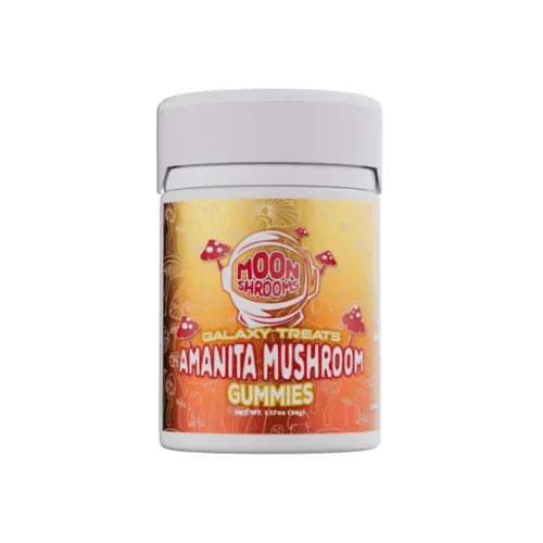 Galaxy Treats Moon Shrooms Cherry Berry Amanita Mushroom Gummies (8CT) – 6000mg
