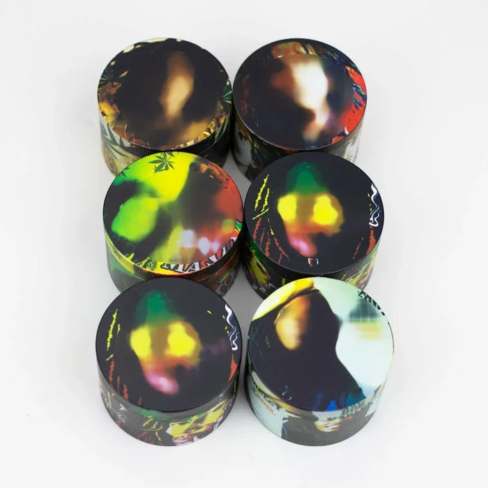 GENIE 4 Parts 63mm Rasta Man Metal Grinder