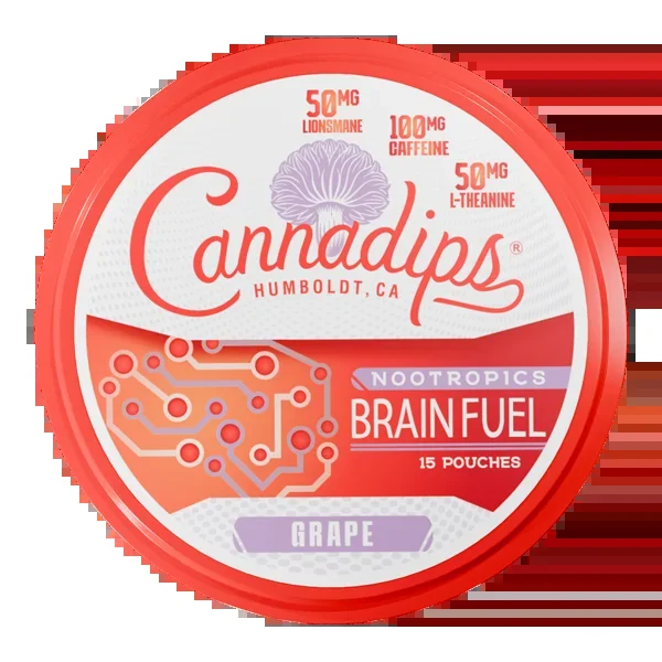 Grape CANNADIPS Brain Fuel Pouches
