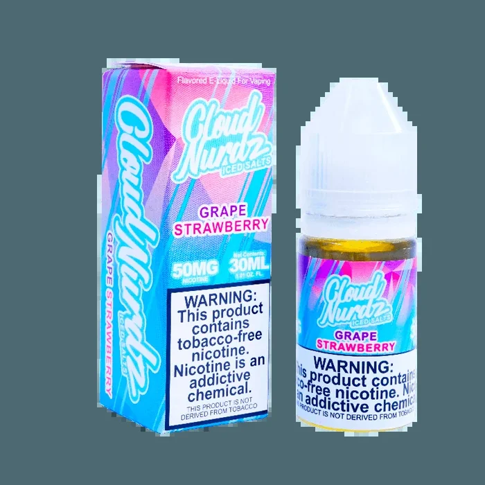 Grape Strawberry ICED TFN Salt Nic by Cloud Nurdz (30ml)(ON SALE)