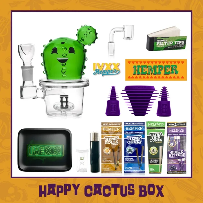 Happy Cactus Bong Box