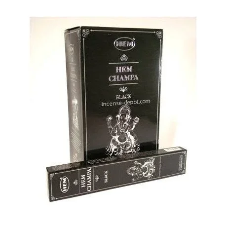HEM – Champa Black Premium Hand-Rolled Masala Incense (15g)