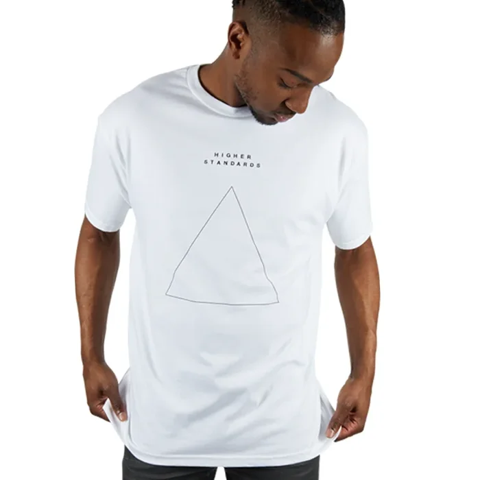 HIGHER STANDARDS EMBROIDERED TRIANGLE TEE