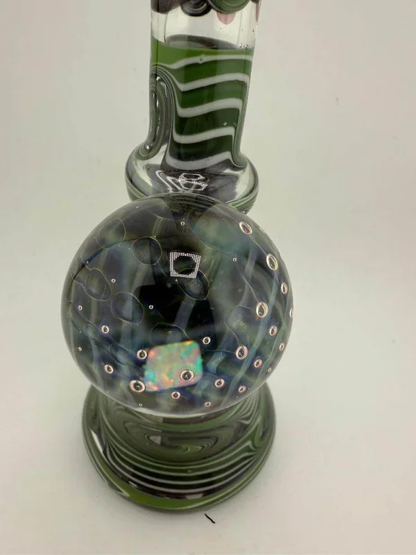 Highgrade Glass Heady Grommet Mini Tube 10mm 45° Green