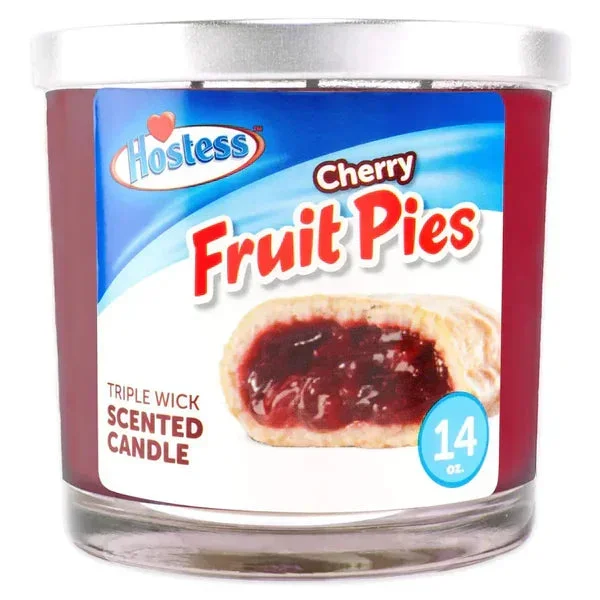 Hostess – 14oz Cherry Fruit Pies Triple Wick Candle