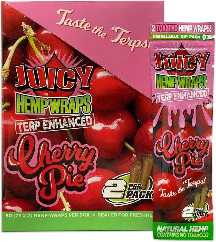 Juicy Hemp Wraps Terp Infused – Cherry Pie