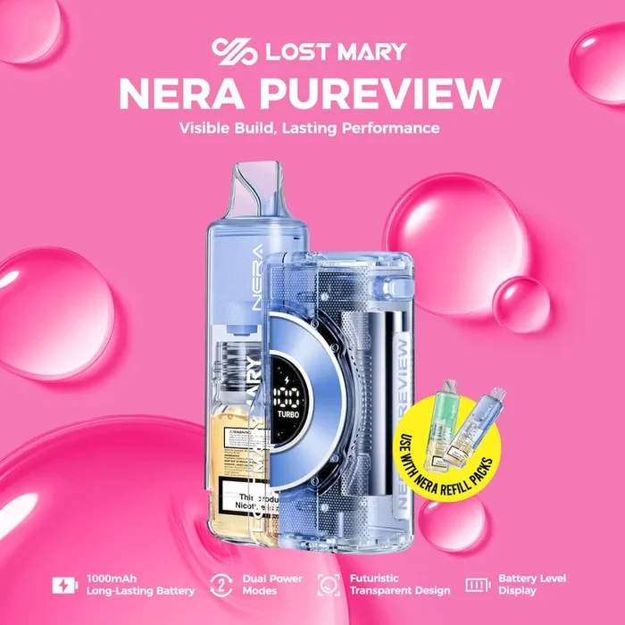 Lost Mary Nera Pureview 40K Disposable Vape (Kit+2 Pods FREE)