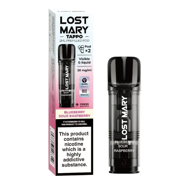 Lost Mary Tappo Prefilled Pod – Blueberry Sour Raspberry