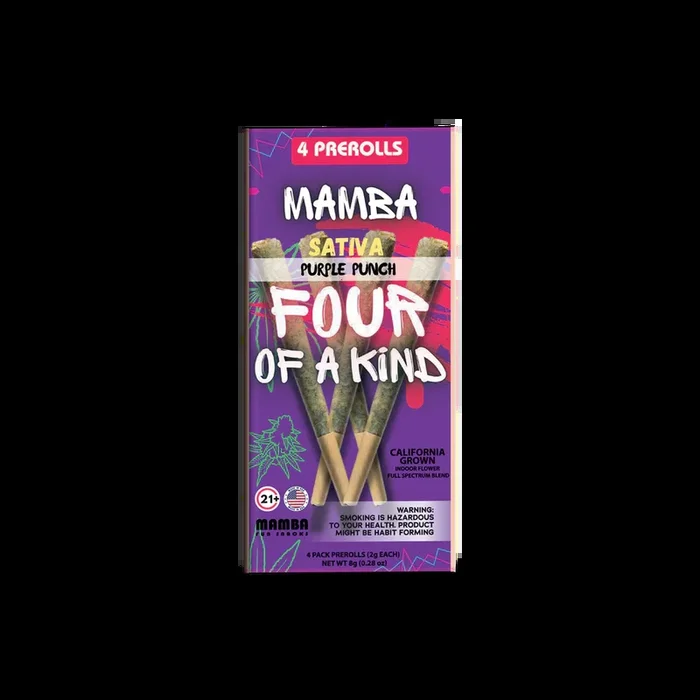 Mamba Four of a Kind Full Spectrum Blend 2GM Pre Rolls 4pk