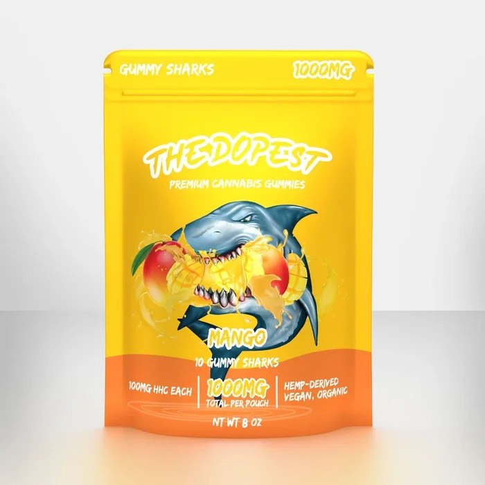 Mango Sharks HHC Gummies – 1000MG