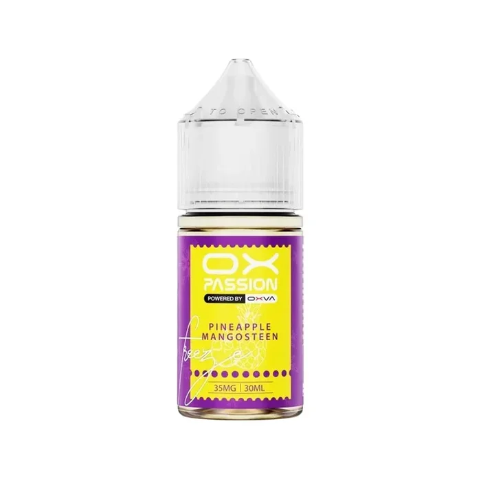 OXVA OX PASSION PINEAPPLE MAINGOSTEEN FREEZE SALTNIC ICE 30ML