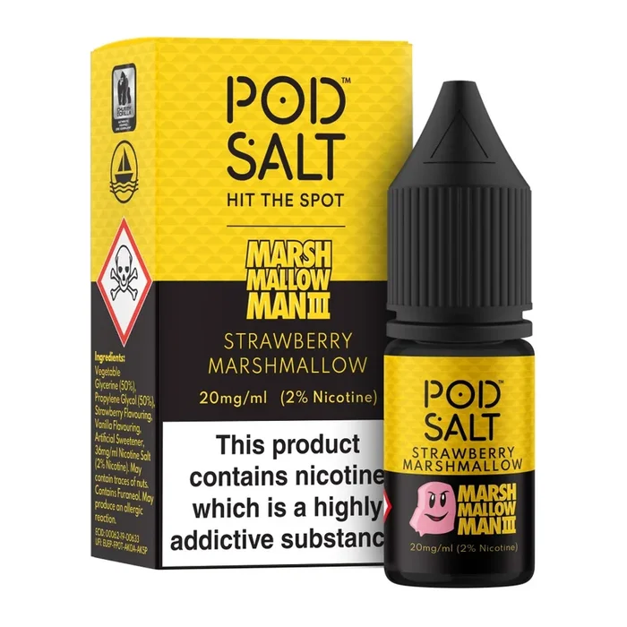 Pod Salt Marina Marshmallow Man 3 10ml Nicotine Salt E-Liquid Fusion