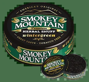 Smokey Mountain Wintergreen Herbal Snuff & Pouches
