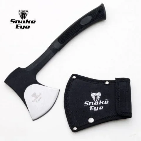 Snake Eye Tactical Traditional Stainless Steel Camping Axe- Black