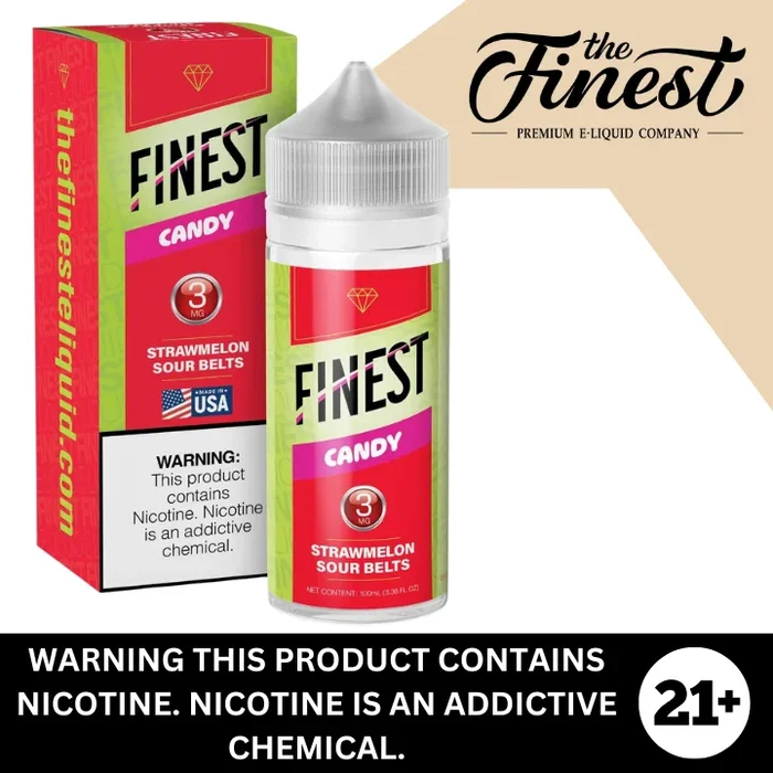 Strawberry Sour Belts by The Finest Premium E-Liquid 100ml