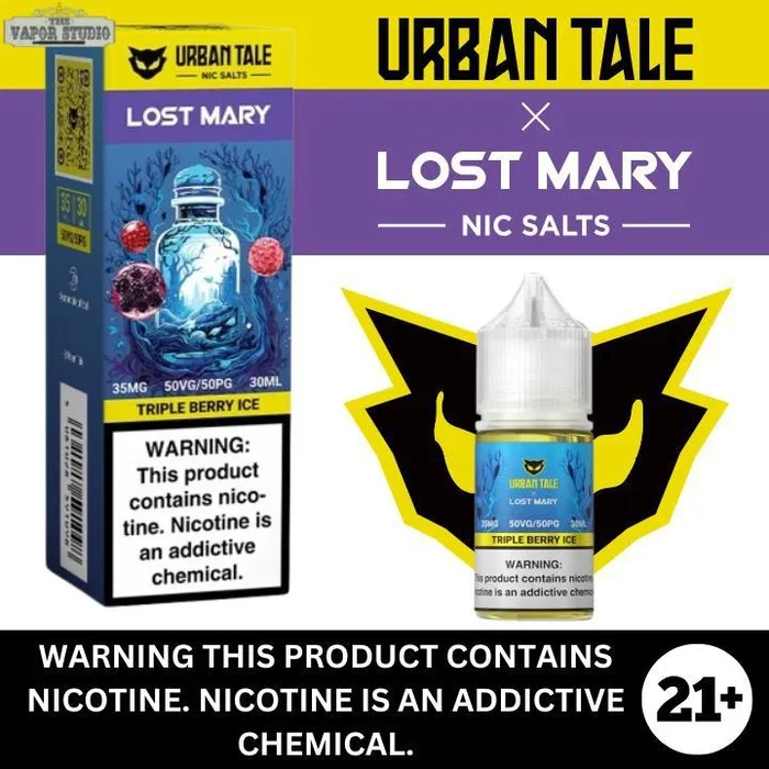 Triple Berry Ice by Urban Tale X Lost Mary – Salt Nicotine E-liquid 30ml