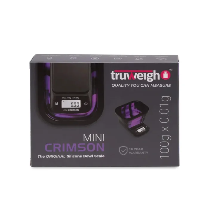 Truweigh Mini Crimson Collapsible Tray Scale 100G X 0.01G – 50% Off *Bargain Bin*