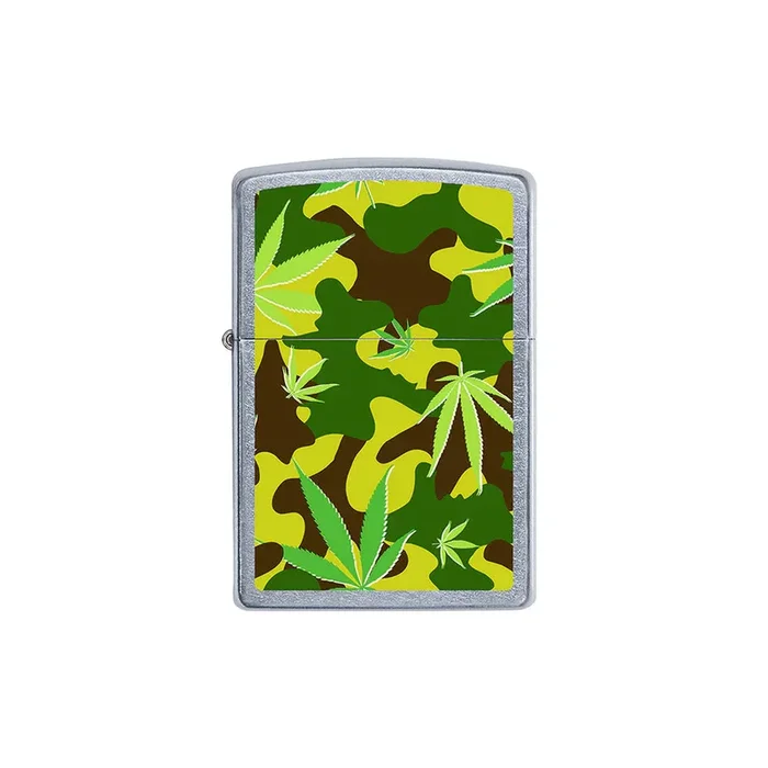 Zippo Lighter – Leaf Green Camo