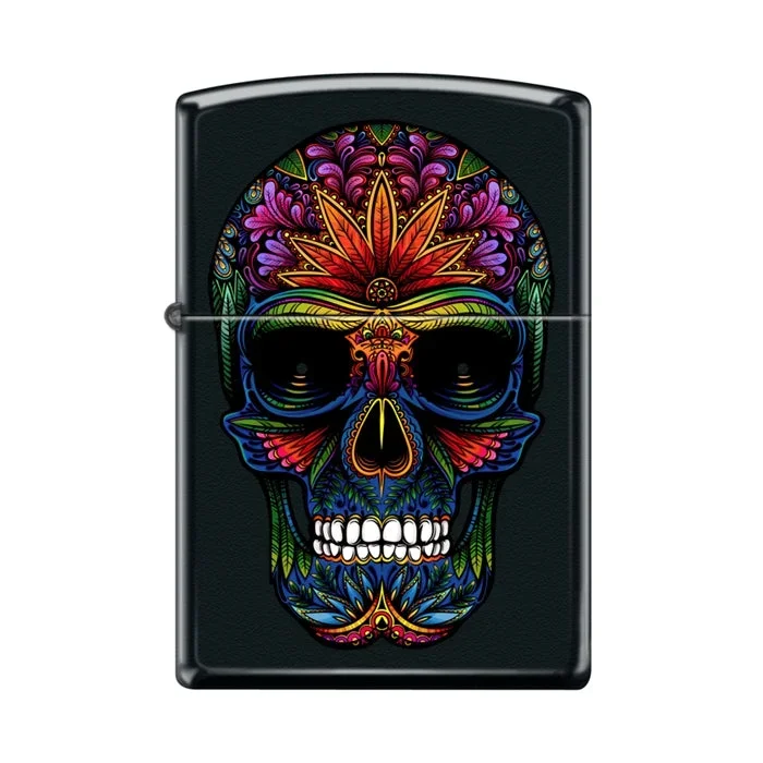 Zippo Lighter – Tropical Sugar Skull